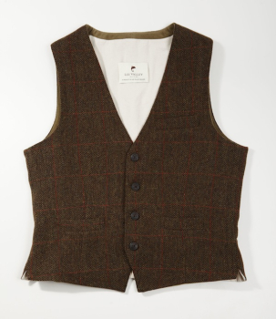 Tweed Vest Durrow Moosgrün